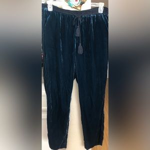 Anthropologie velvet pants